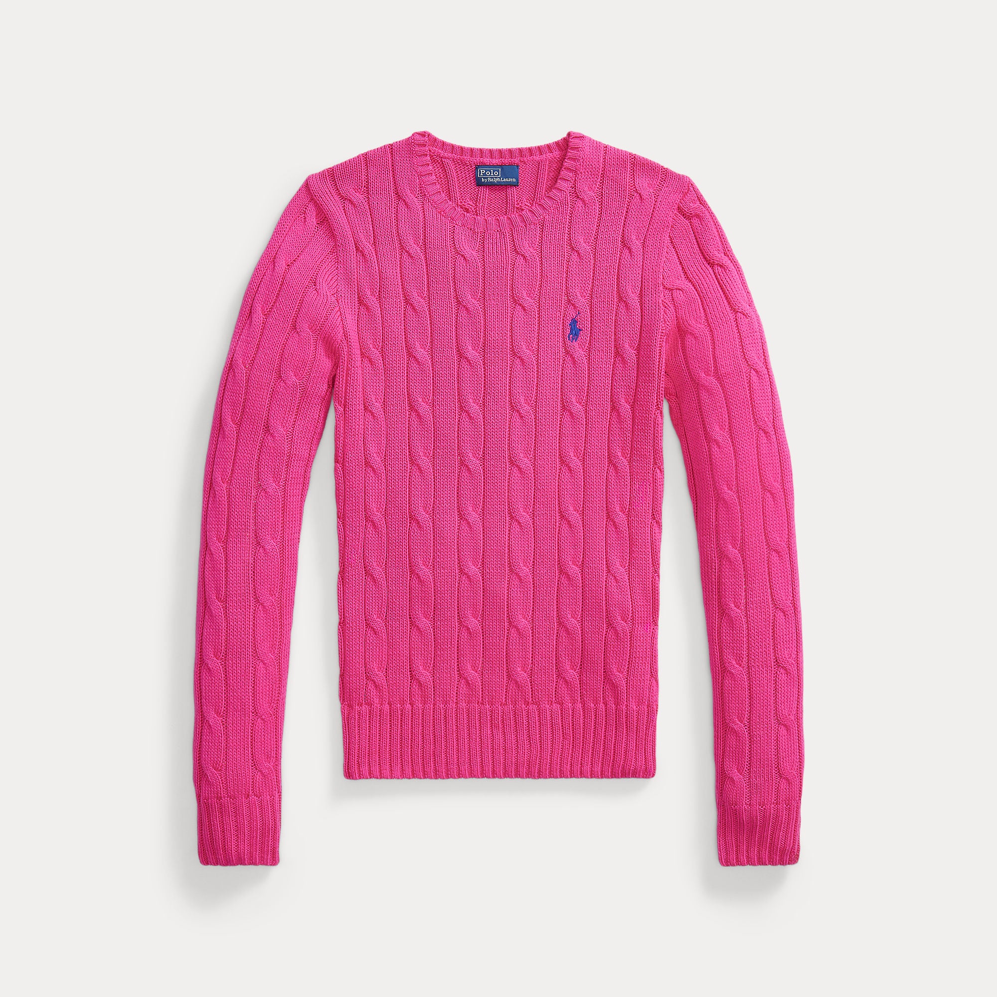 Cable-Knit Cotton Crewneck Sweater - BoUvy
