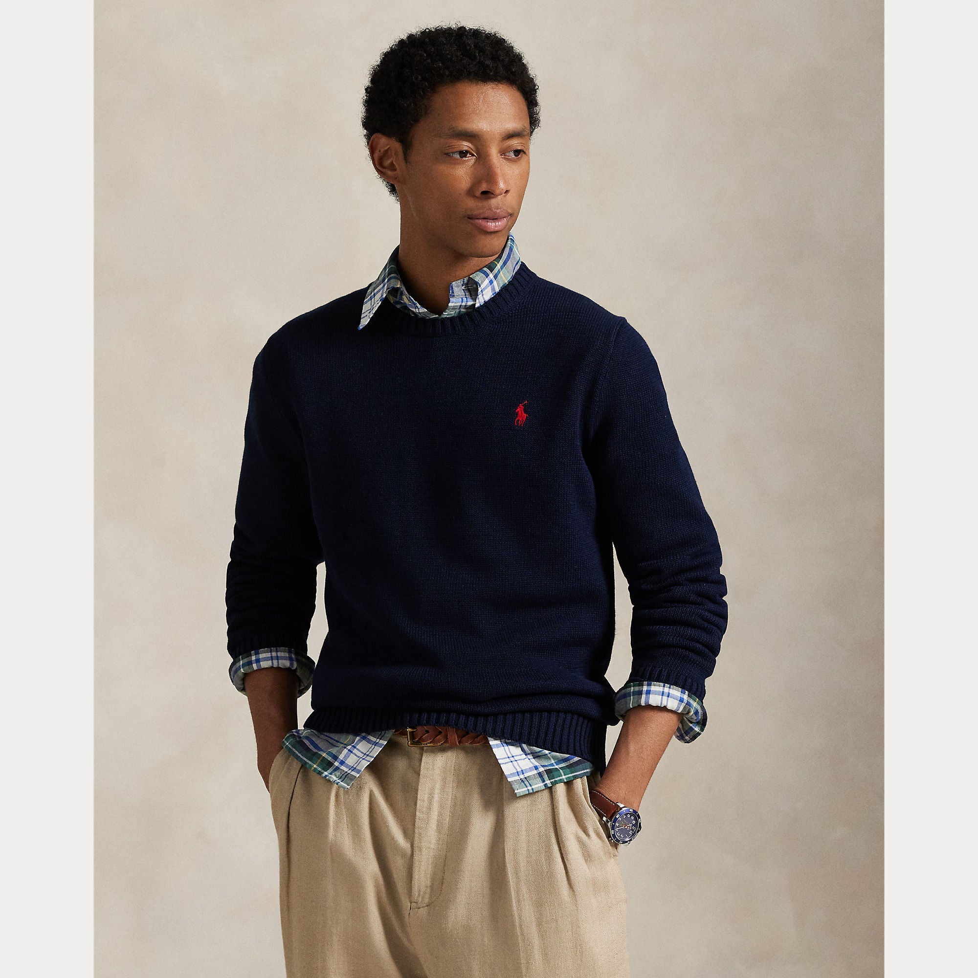 Cotton Crewneck Sweater - BoUvy