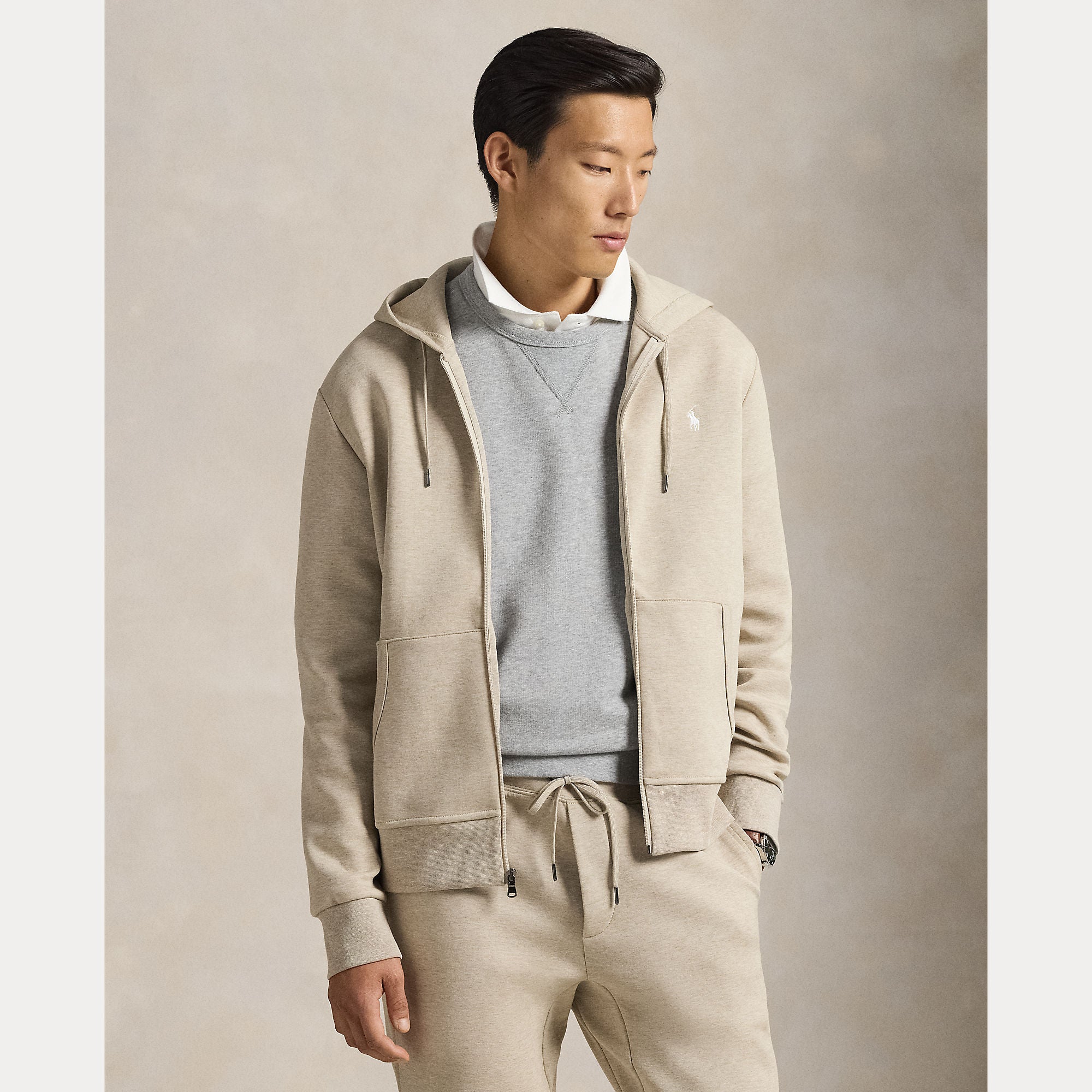 Double-Knit Full-Zip Hoodie - BoUvy
