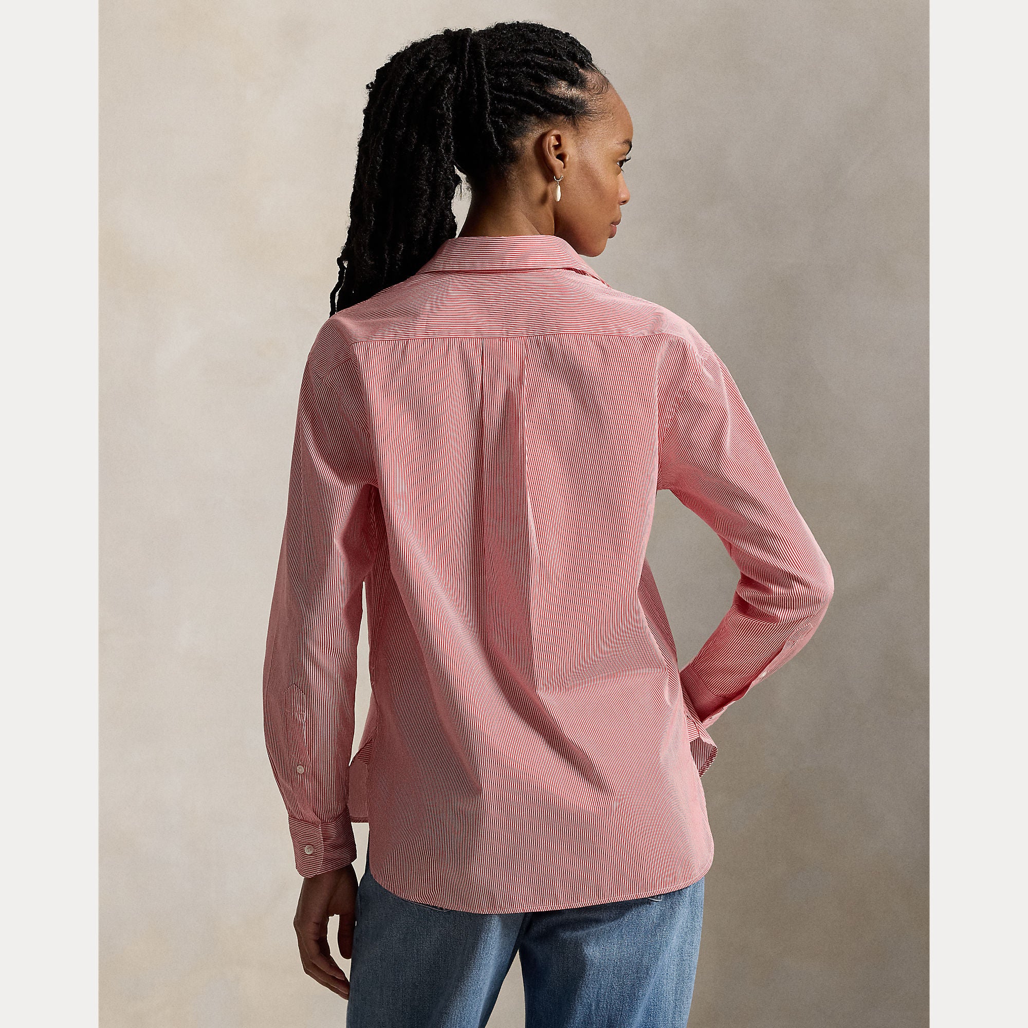 Relaxed Fit Striped Cotton Shirt - BoUvy