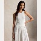Lace-Trim Tank Dress - BoUvy