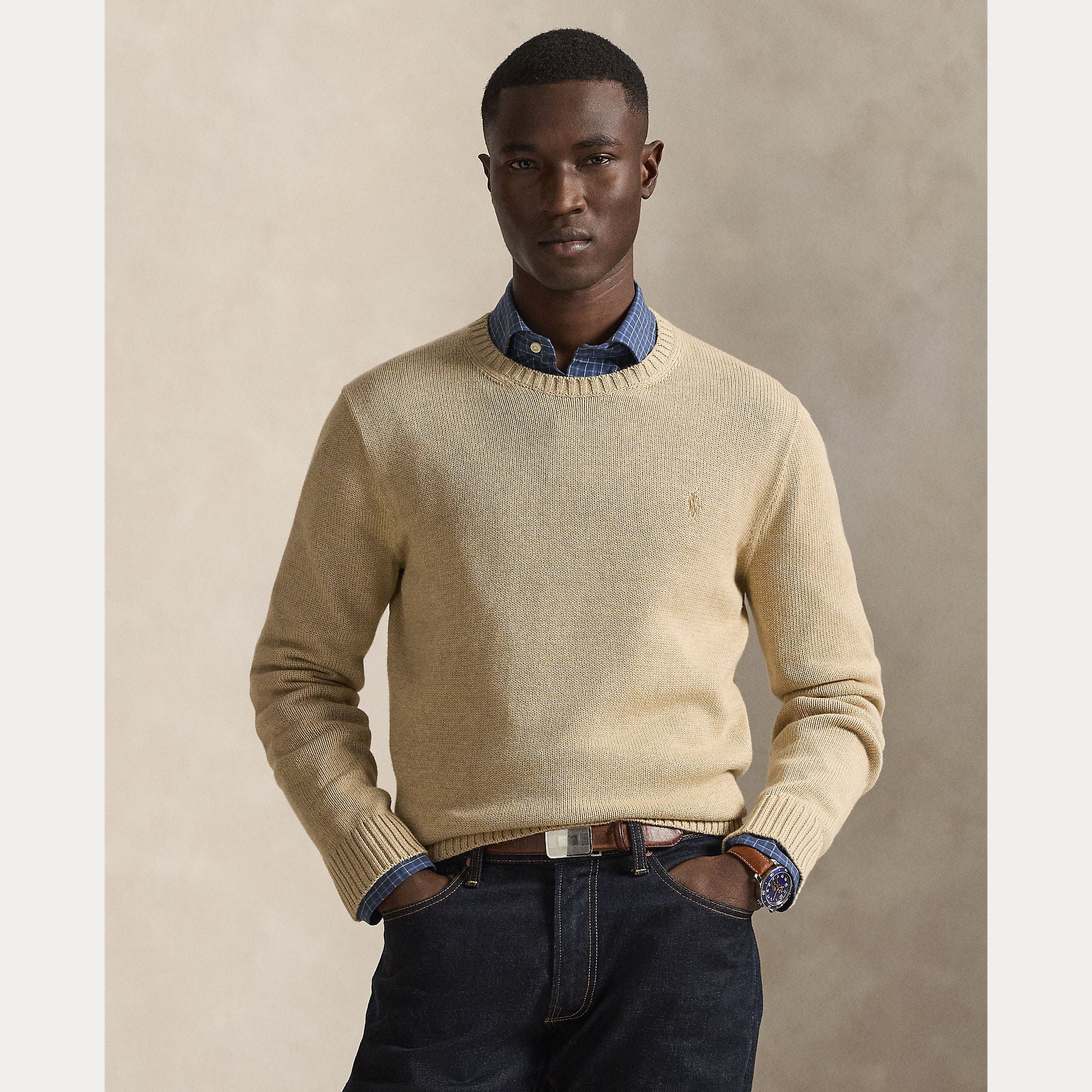 Cotton Crewneck Sweater - BoUvy