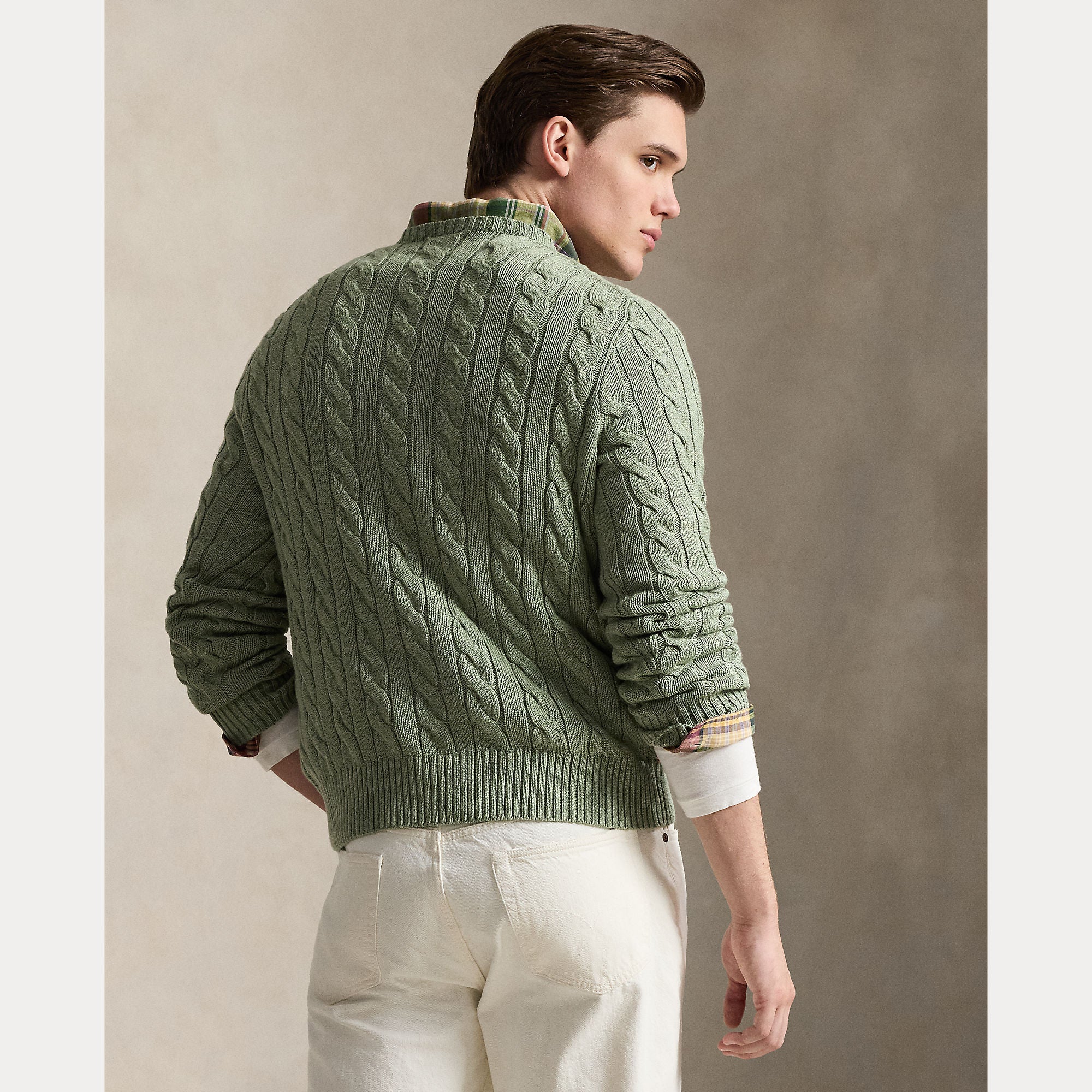 Cable-Knit Cotton Sweater - BoUvy