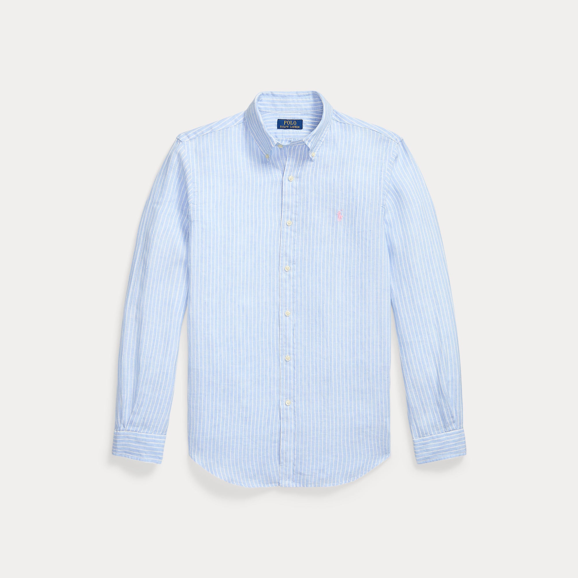 Custom Fit Striped Linen Shirt - BoUvy