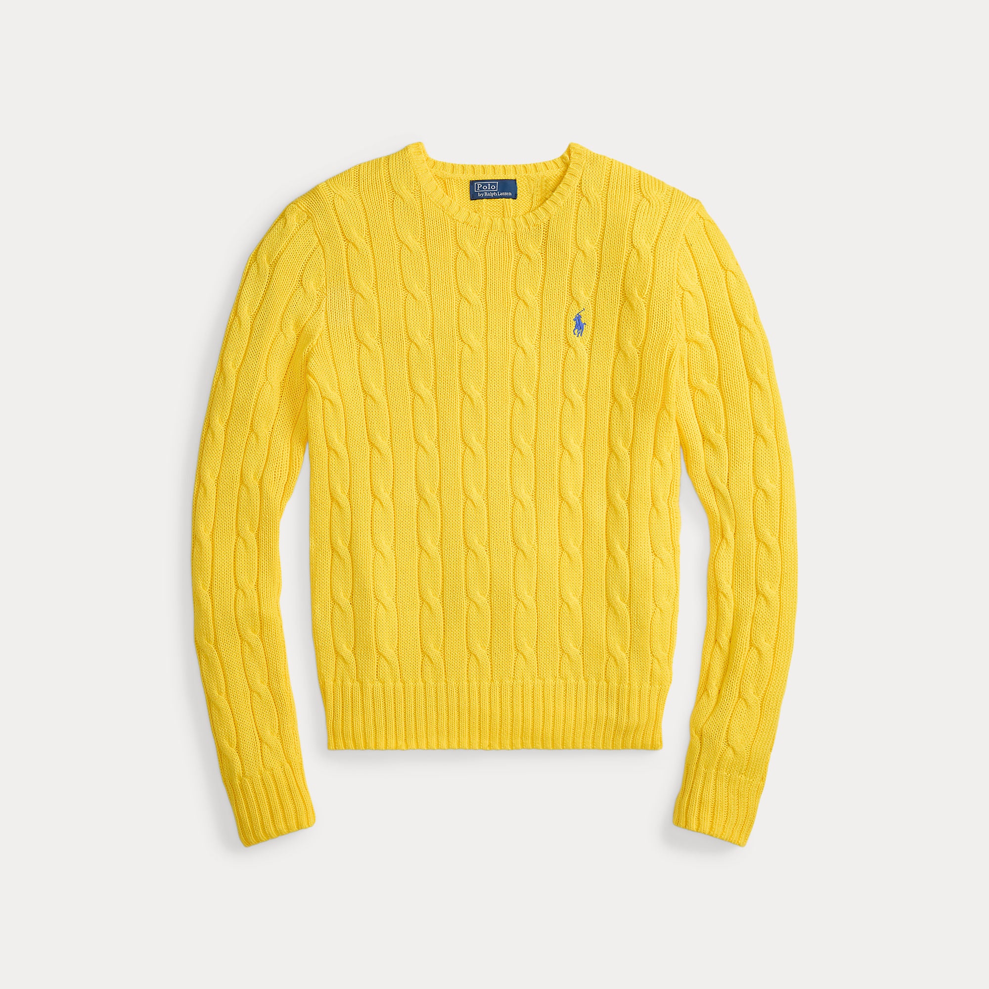 Cable-Knit Cotton Crewneck Sweater - BoUvy
