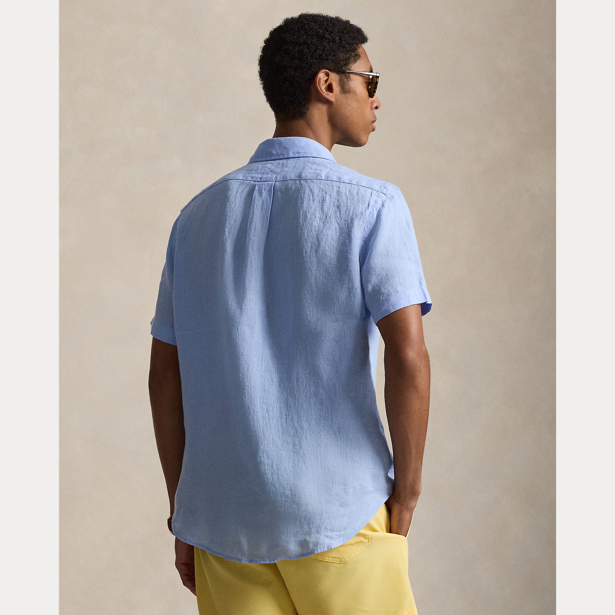 Short-Sleeve Linen Shirt - BoUvy