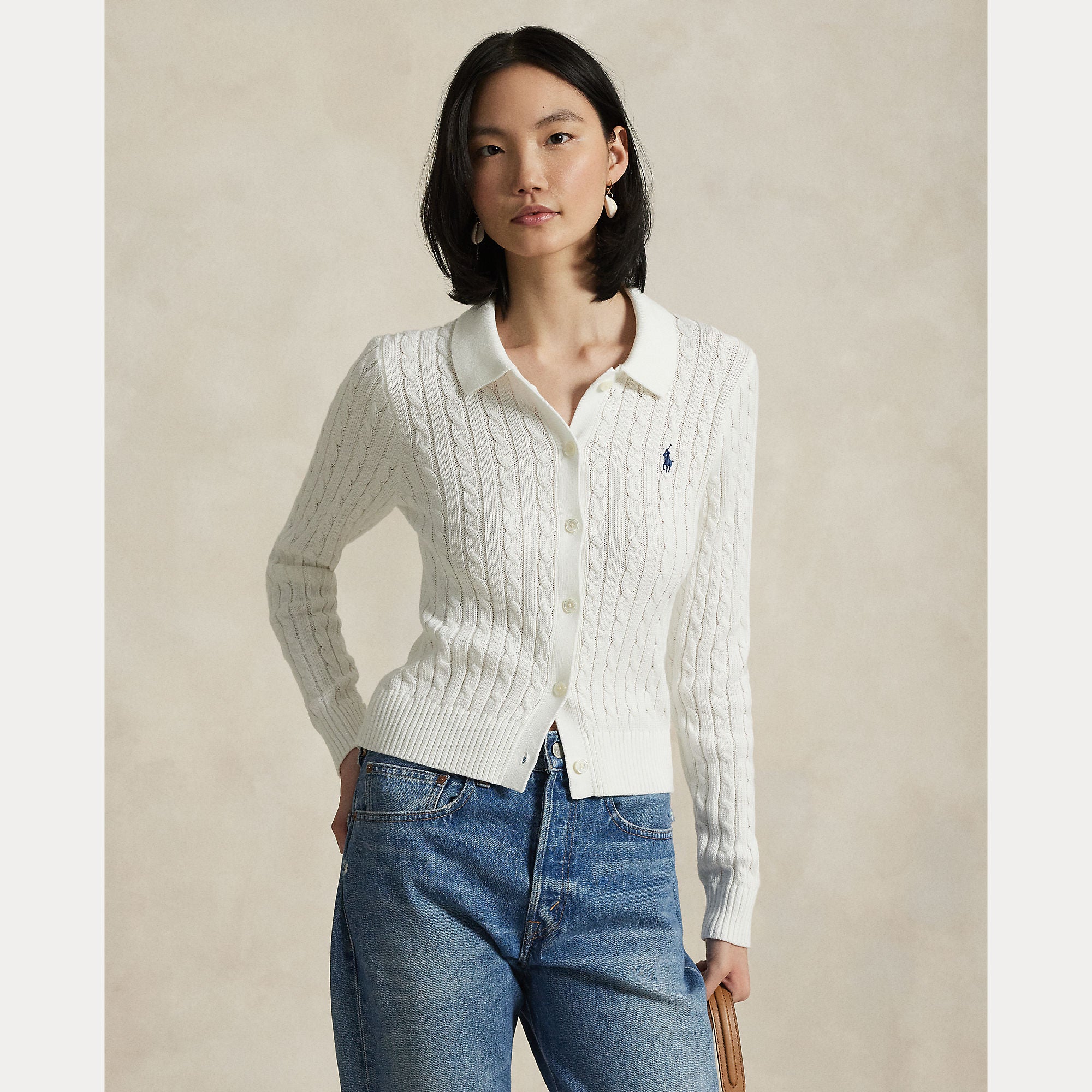Cable-Knit Cotton Cardigan - BoUvy