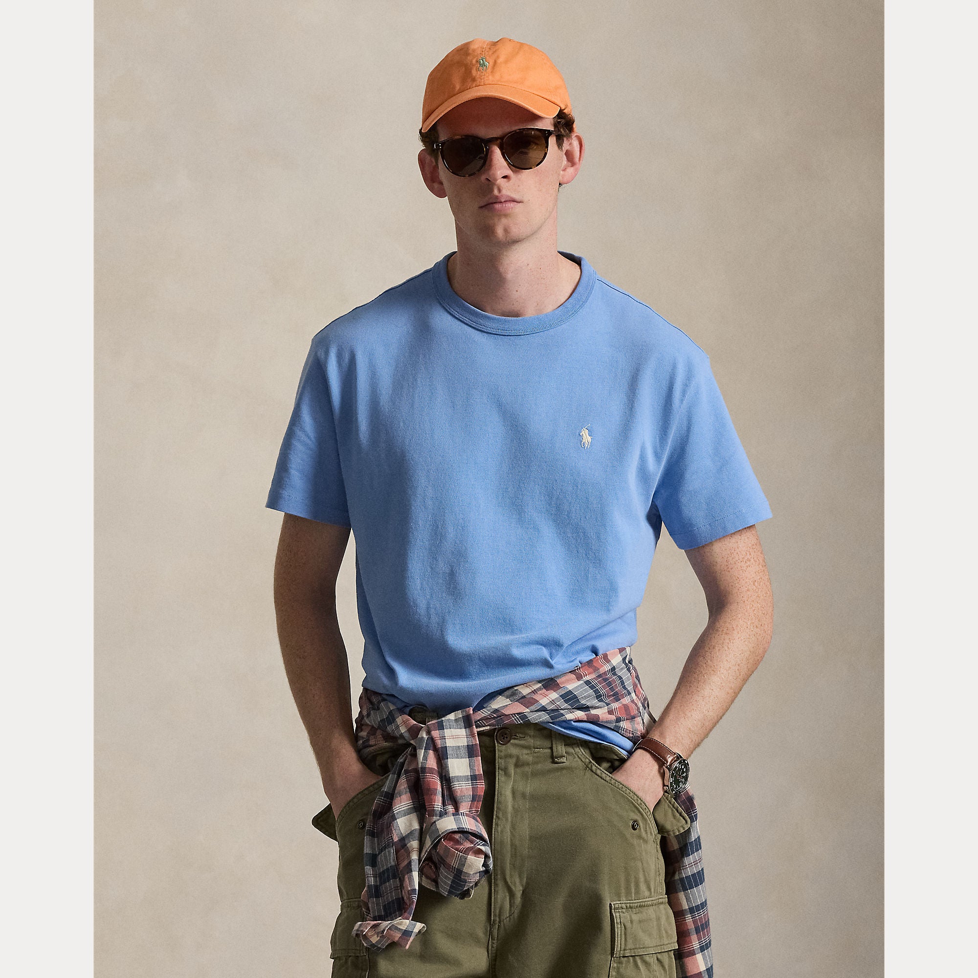 Classic Fit Jersey Crewneck T-Shirt - BoUvy