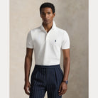 Custom Slim Fit Stretch Mesh Polo Shirt - BoUvy