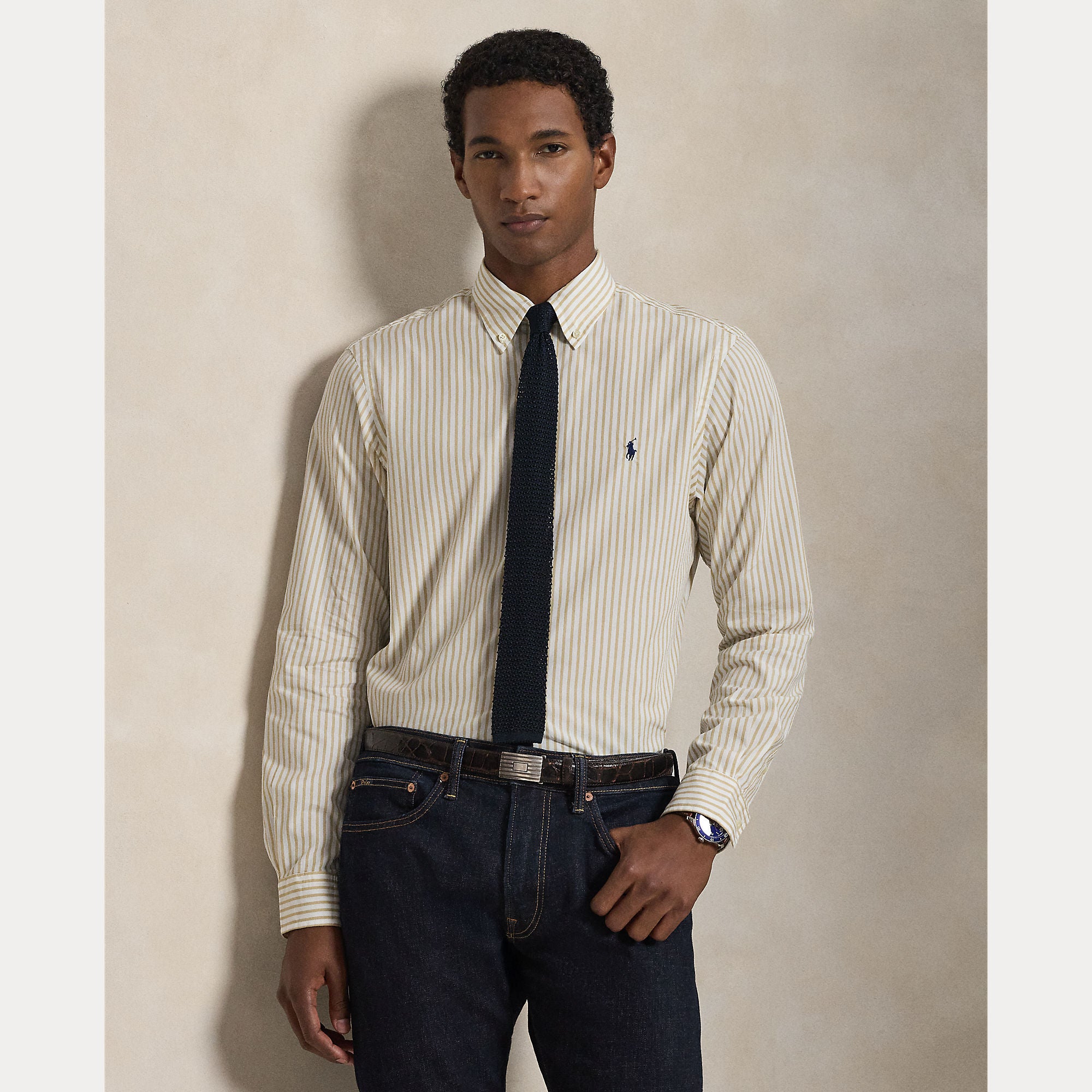 Custom Fit Striped Broadcloth Shirt - BoUvy