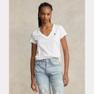 Cotton Jersey V-Neck Tee - BoUvy