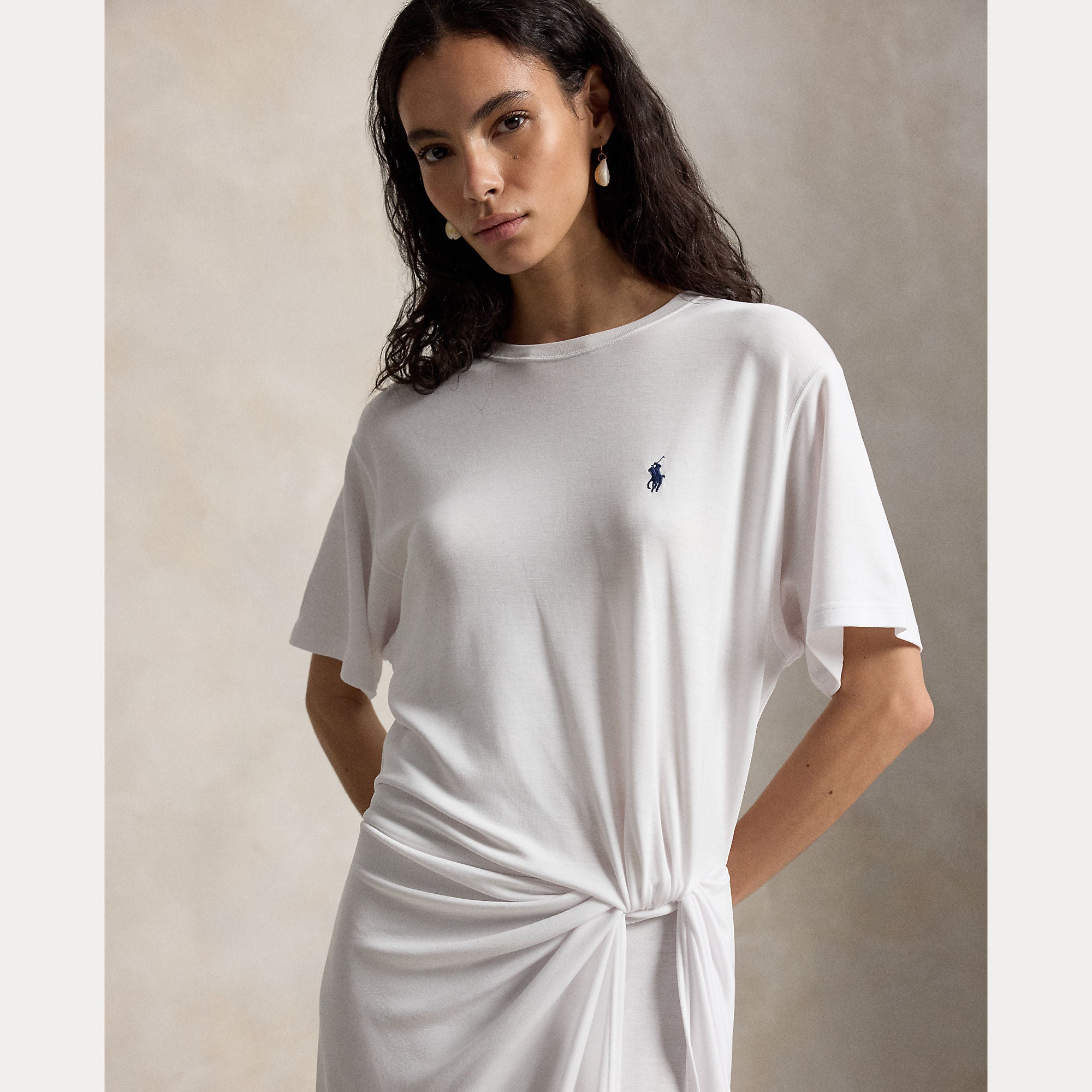 Twist-Detail Tee Dress - BoUvy