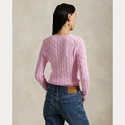 Cable-Knit Cotton V-Neck Sweater - BoUvy