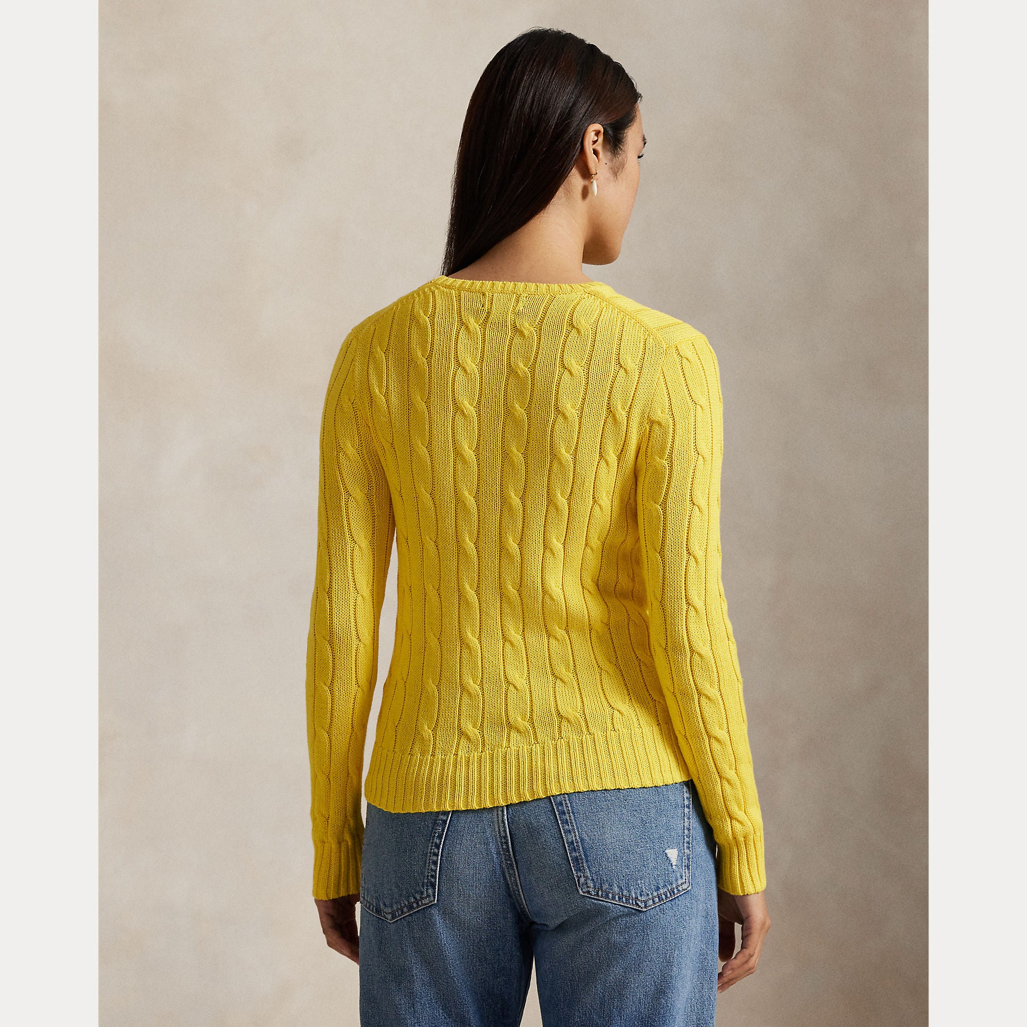 Cable-Knit Cotton Crewneck Sweater - BoUvy