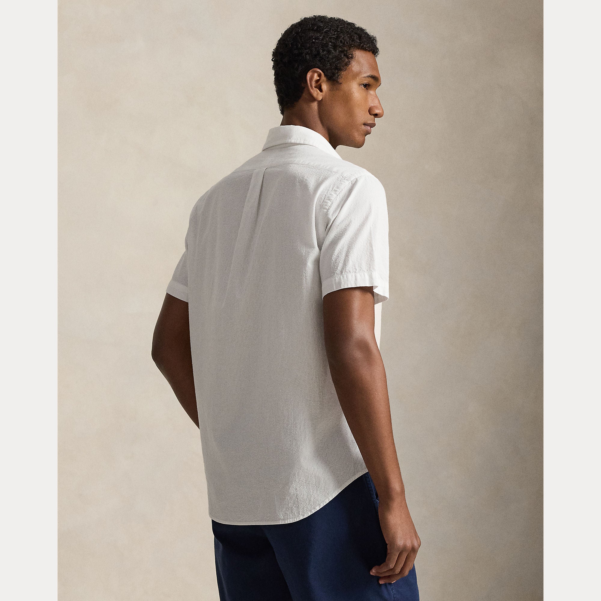Short-Sleeve Seersucker Shirt - BoUvy