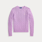 Cable-Knit Cotton Crewneck Sweater - BoUvy