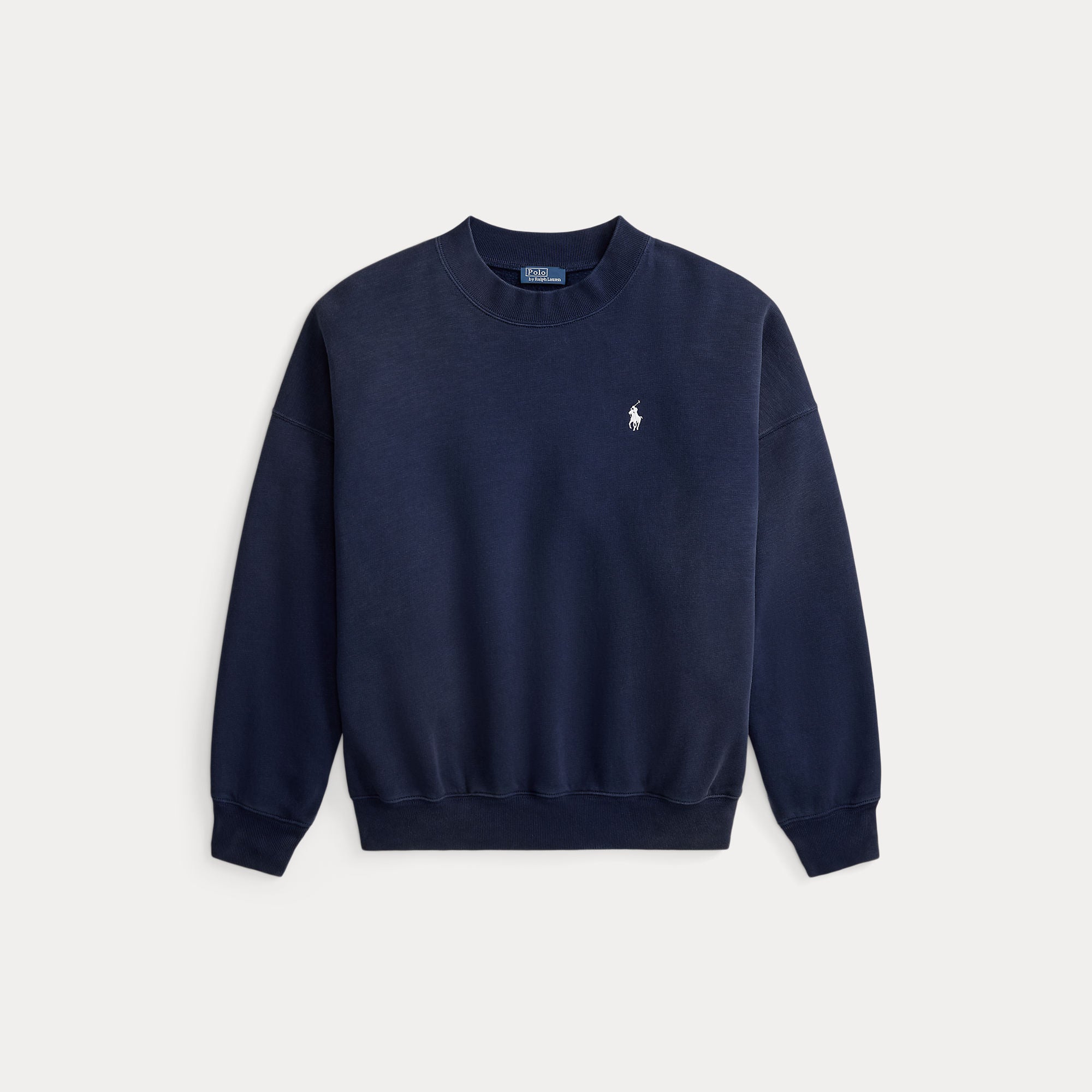 Oversize Back-Logo Fleece Crewneck - BoUvy