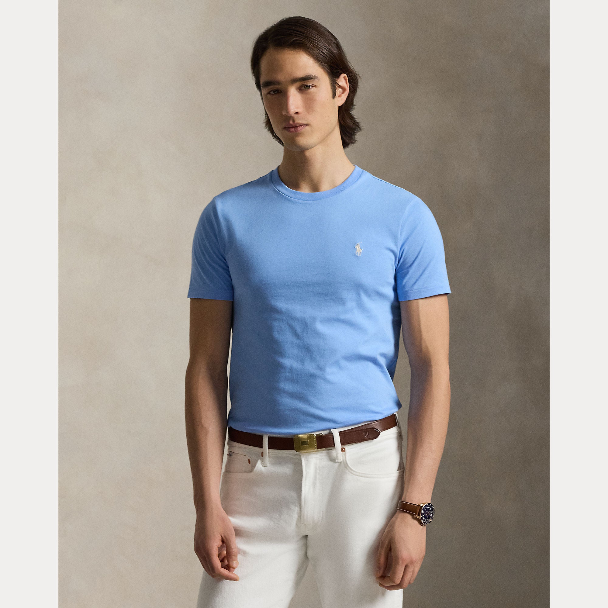 Custom Slim Fit Jersey Crewneck T-Shirt - BoUvy