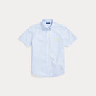 Short-Sleeve Striped Seersucker Shirt - BoUvy
