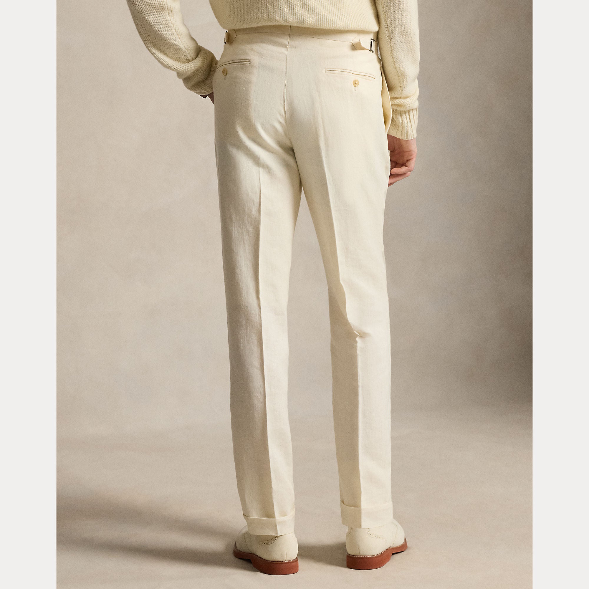Pleated Linen Suit Trouser - BoUvy