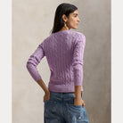 Cable-Knit Cotton Crewneck Sweater - BoUvy