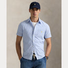 Short-Sleeve Striped Seersucker Shirt - BoUvy