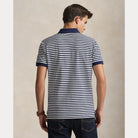 Custom Slim Fit Striped Mesh Polo Shirt - BoUvy