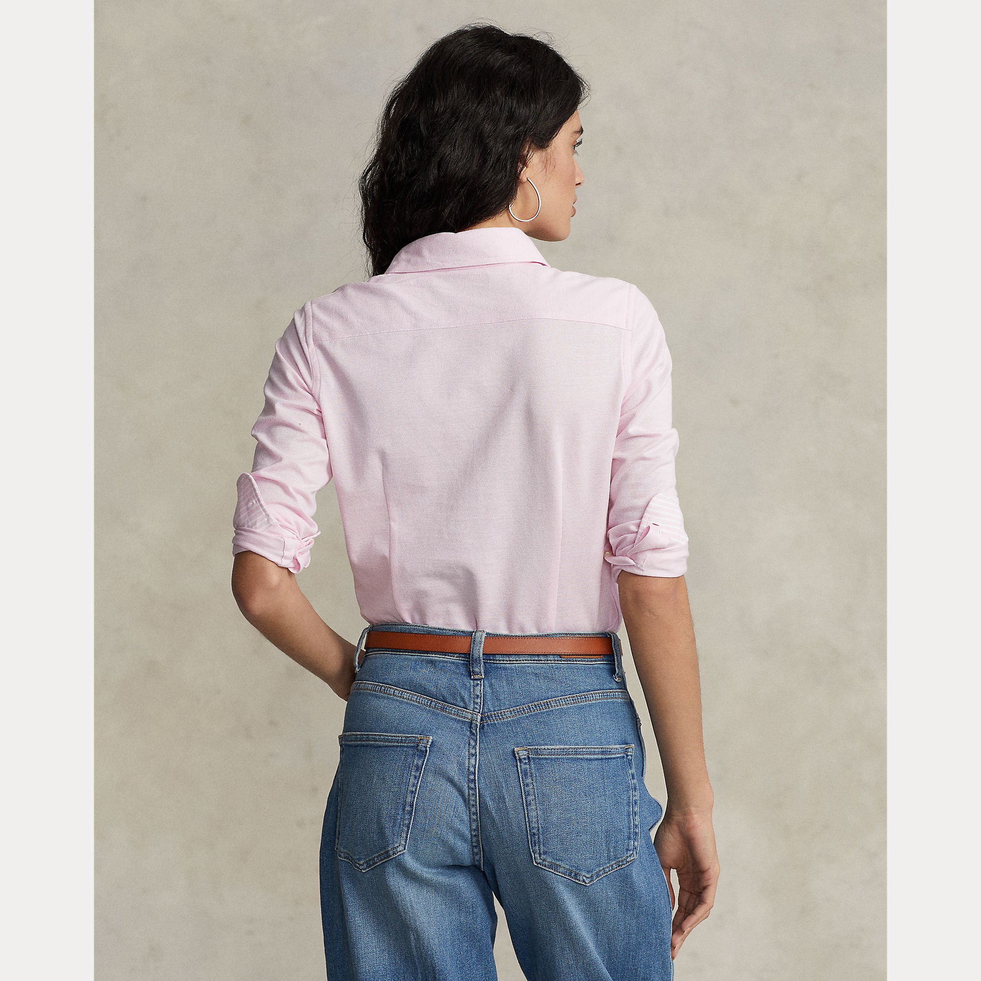 Slim Fit Knit Cotton Oxford Shirt - BoUvy