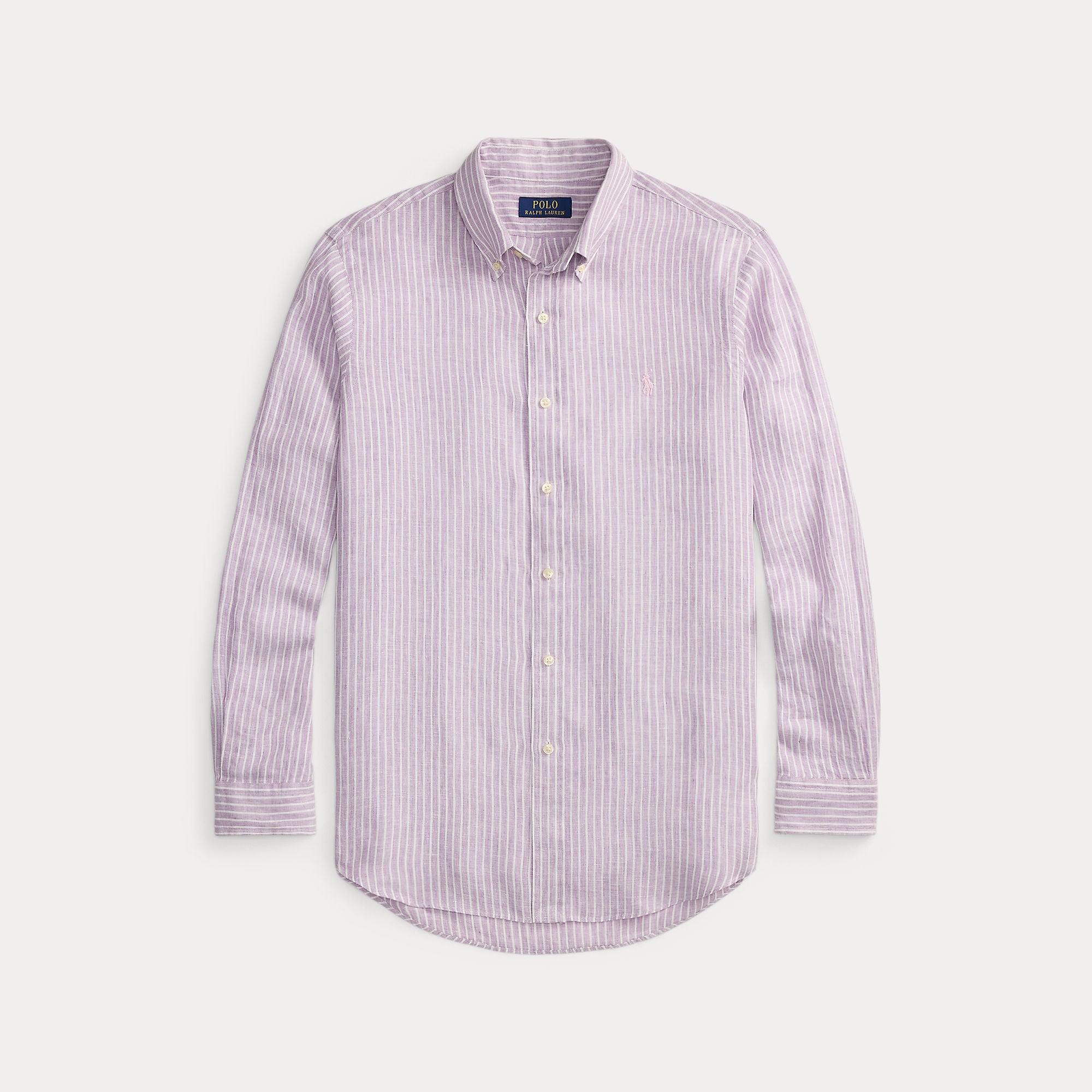 Custom Fit Striped Linen Shirt - BoUvy