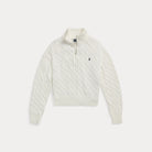 Cable-Knit Cotton Quarter-Zip Sweater - BoUvy