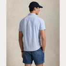 Short-Sleeve Striped Seersucker Shirt - BoUvy