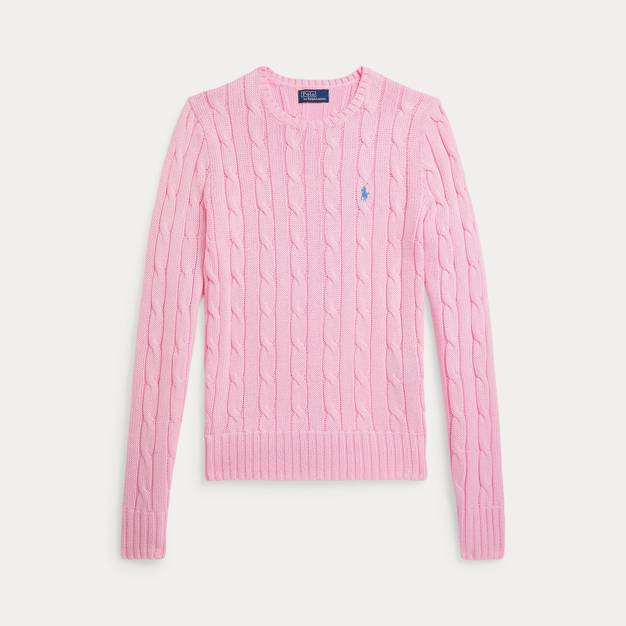 Cable-Knit Cotton Crewneck Sweater - BoUvy