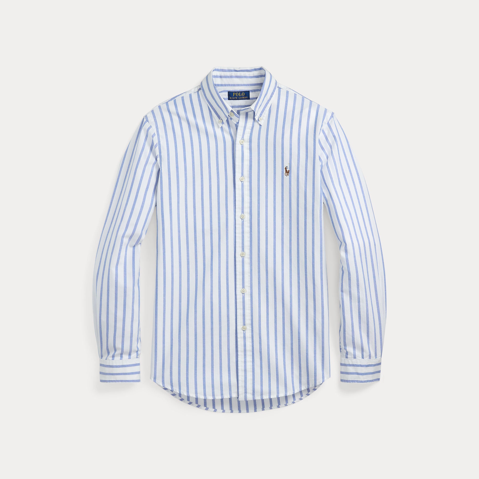 Custom Fit Striped Oxford Shirt - BoUvy