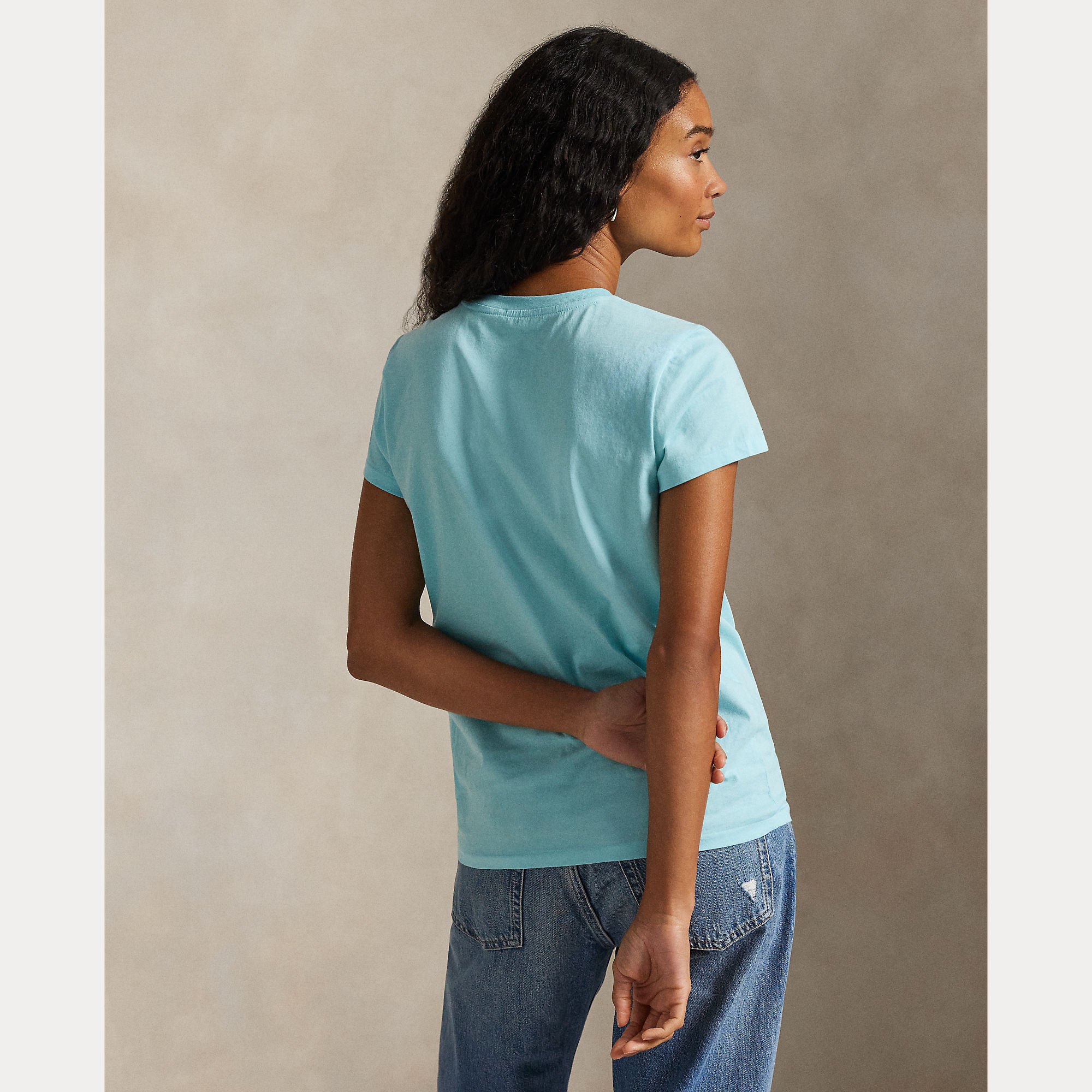 Cotton Jersey Crewneck Tee - BoUvy