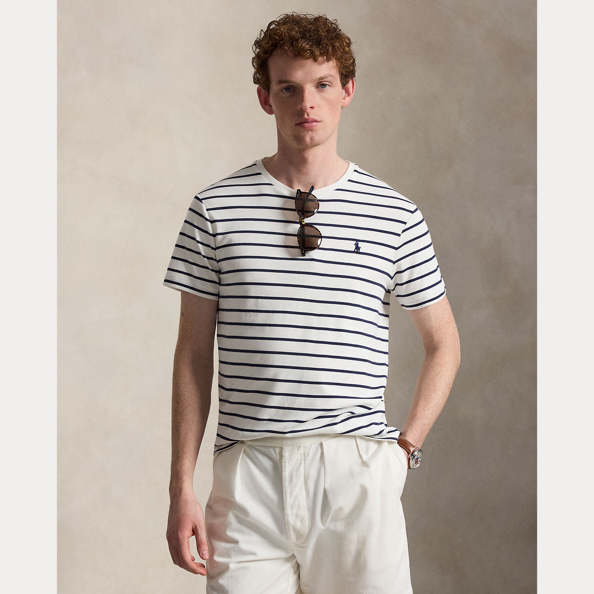 Custom Slim Fit Soft Cotton Striped T-Shirt - BoUvy