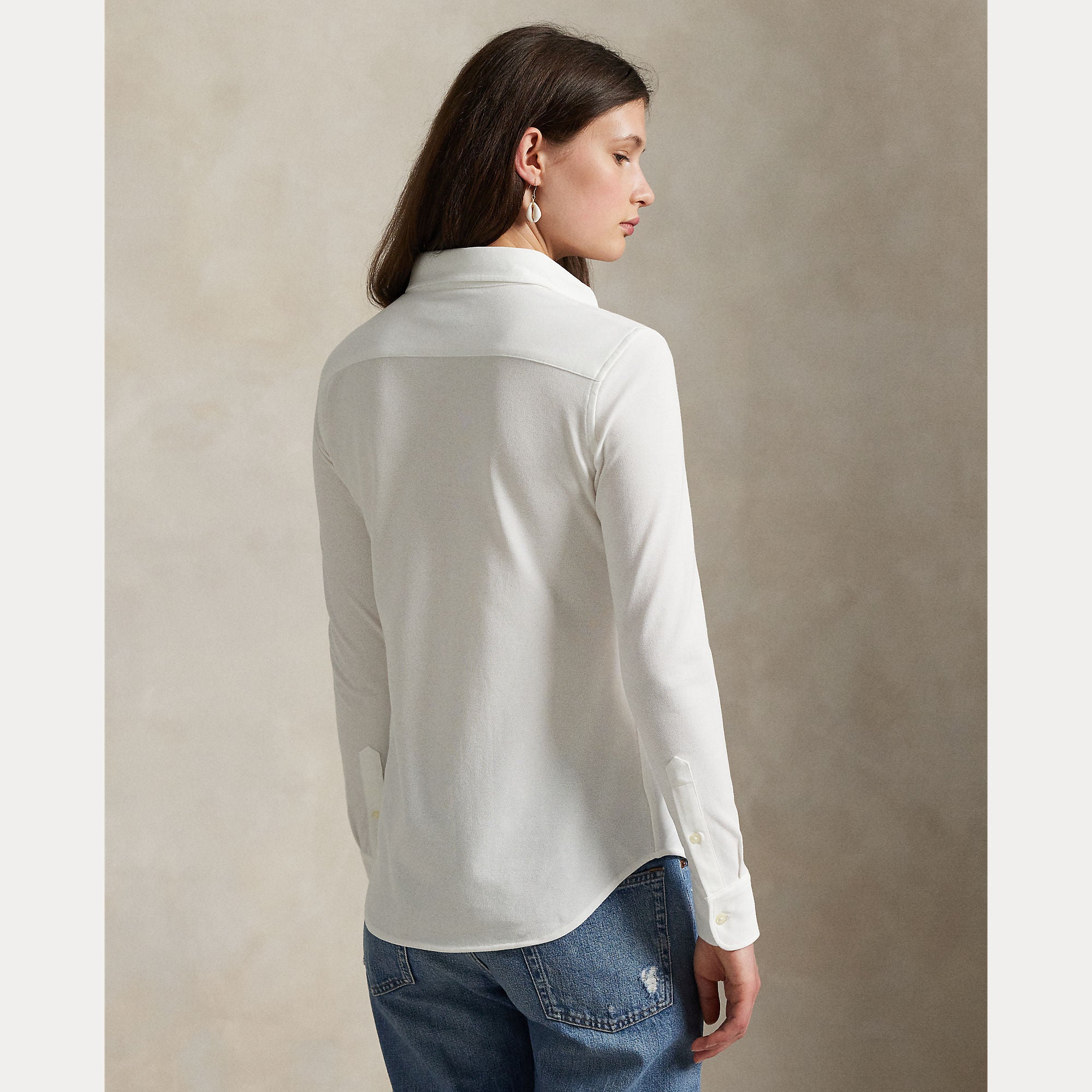 Slim Fit Knit Cotton Oxford Shirt - BoUvy