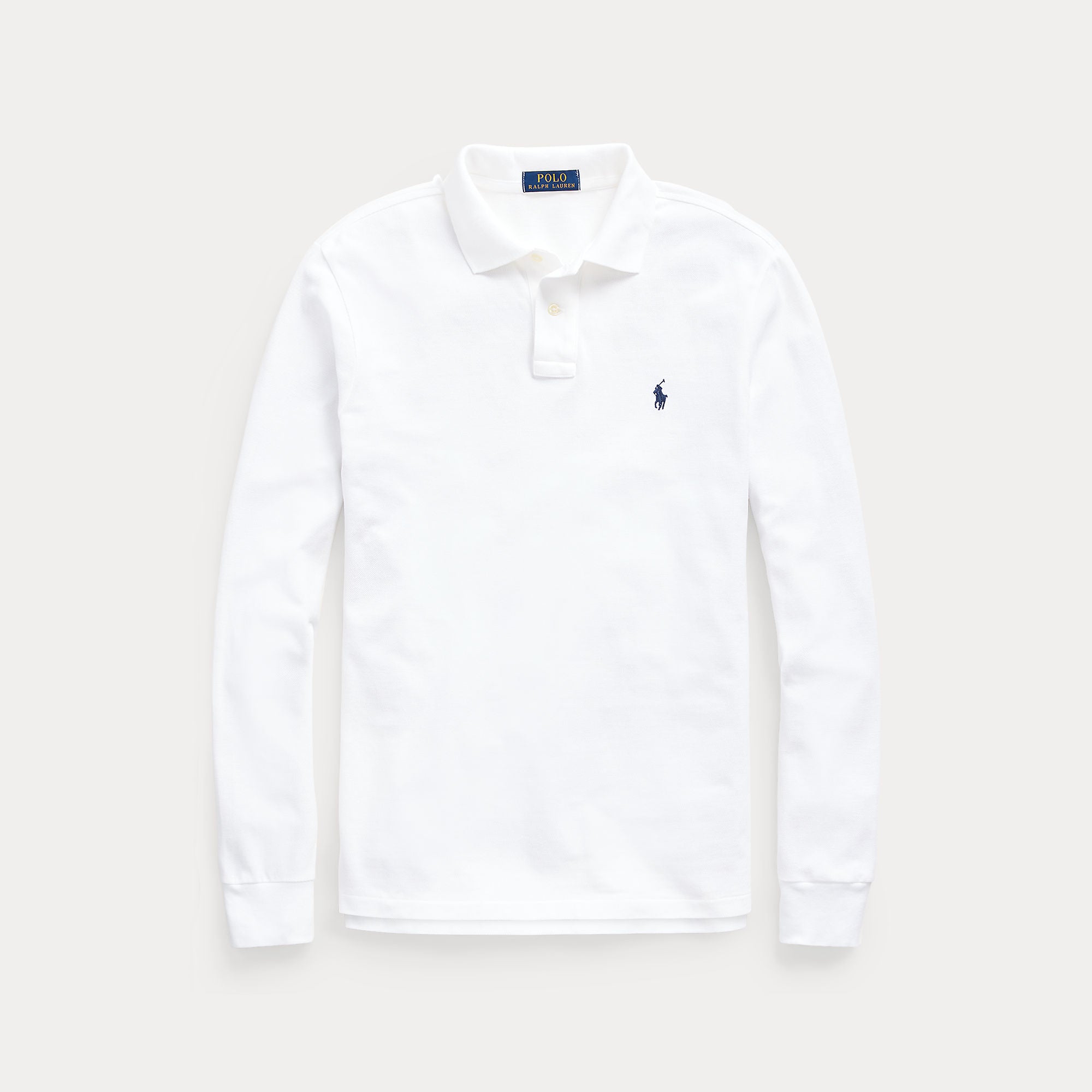 Mesh Long-Sleeve Polo Shirt - BoUvy