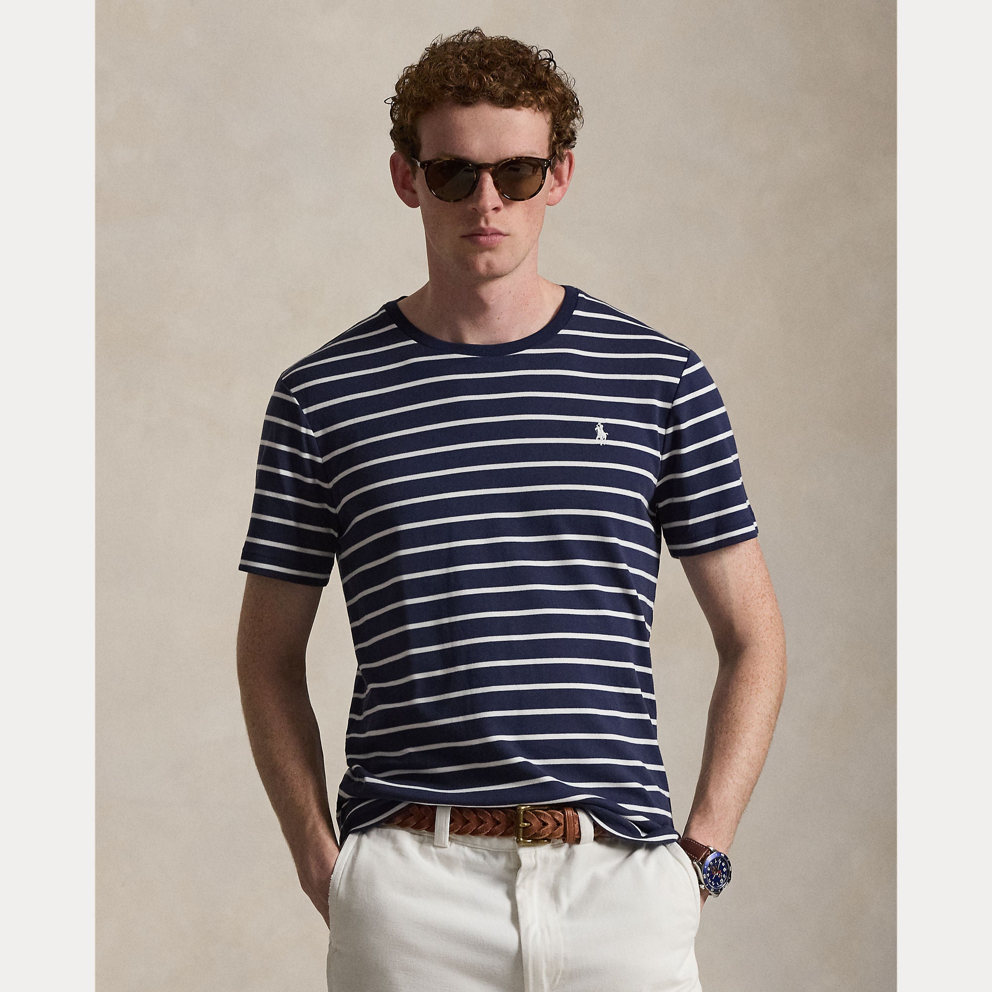 Custom Slim Fit Soft Cotton Striped T-Shirt - BoUvy
