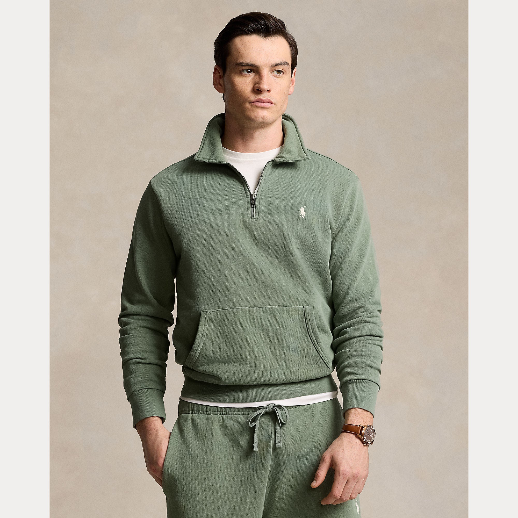LOOPBACK FLEECE QUARTER ZIP SWEATSHIRT BoUvy