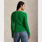 Cable-Knit Cotton Crewneck Sweater - BoUvy