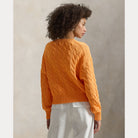 Oversize Cable-Knit Cotton Crewneck Sweater - BoUvy