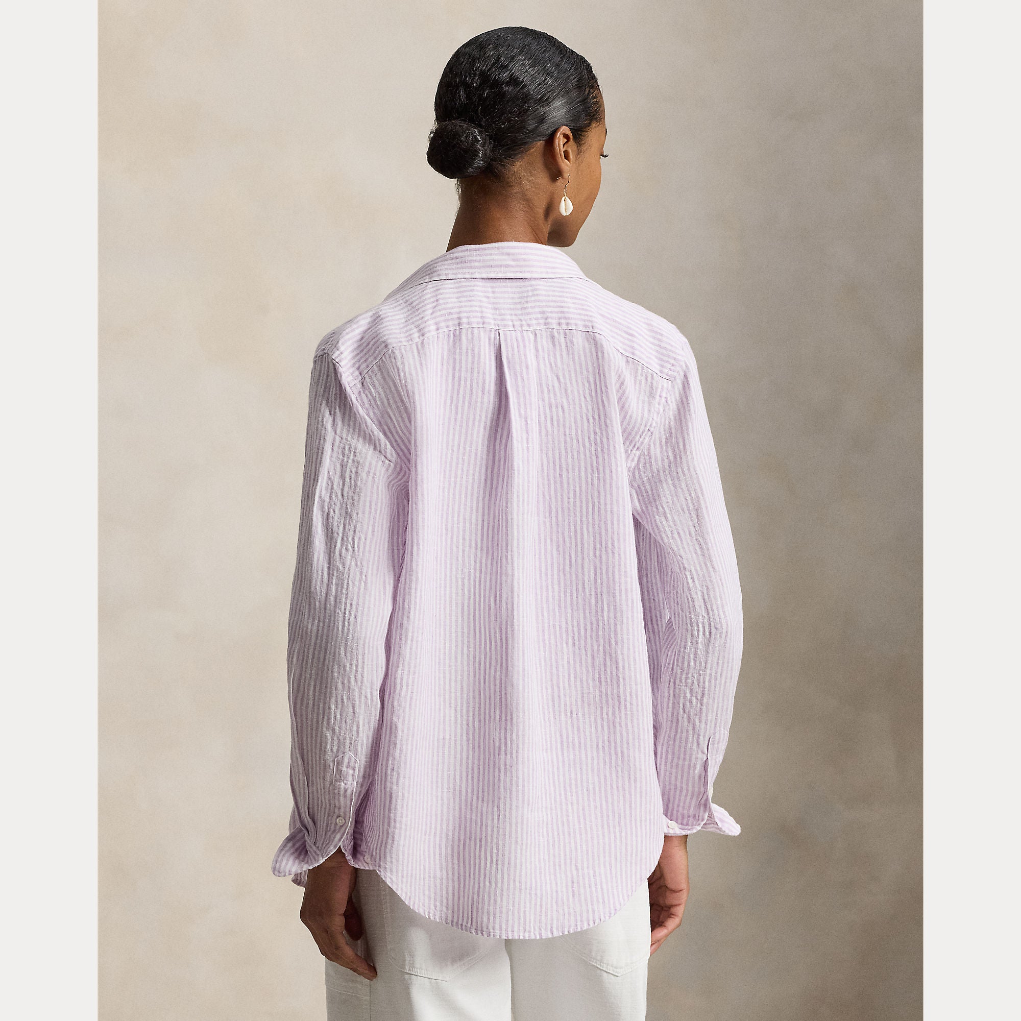 Classic Fit Striped Linen Shirt - BoUvy