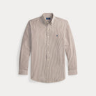 CUSTOM FIT STRIPED STRETCH POPLIN SHIRT - BoUvy