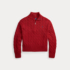Cable-Knit Cotton Quarter-Zip Sweater - BoUvy