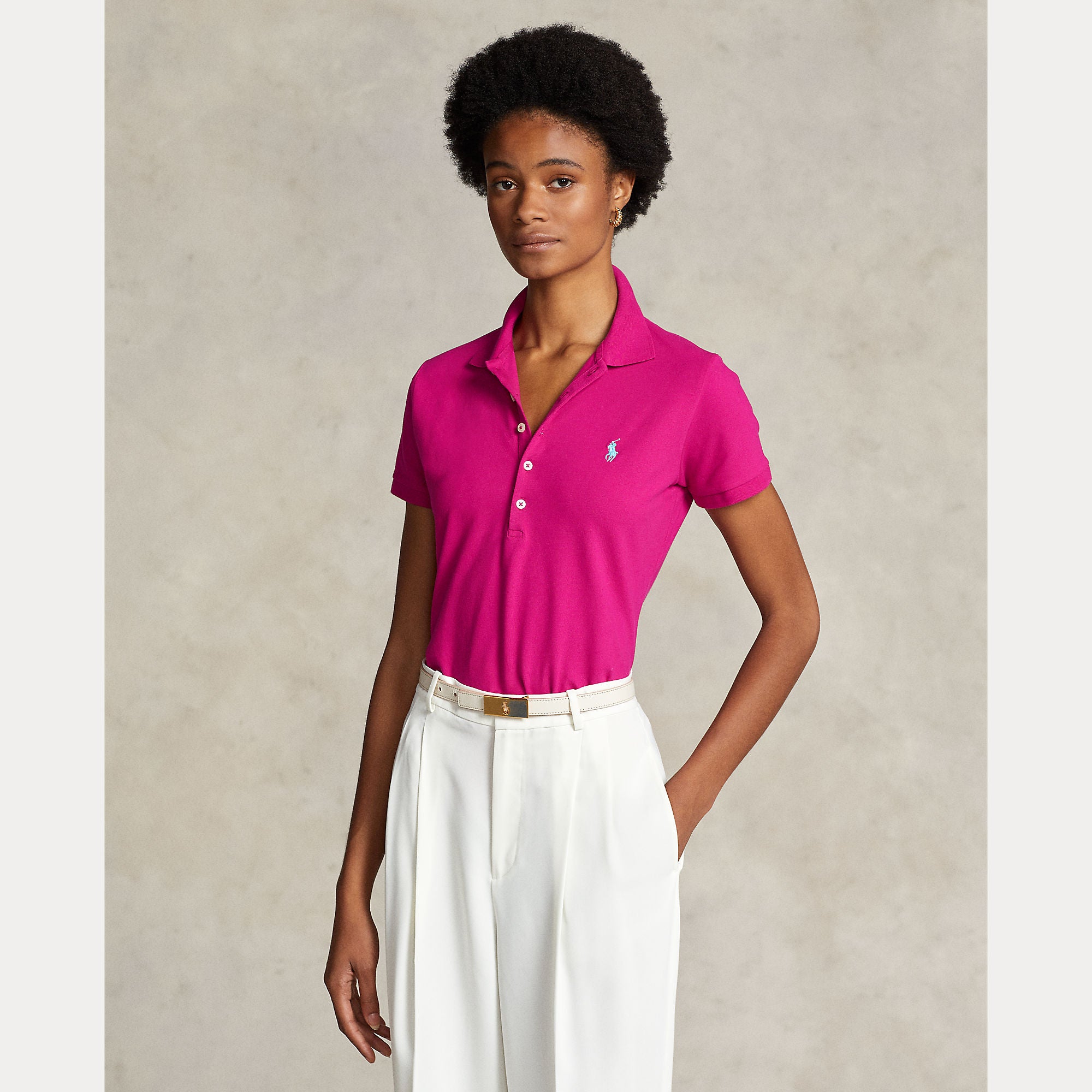Slim Fit Stretch Polo Shirt - BoUvy