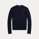 Cable-Knit Cotton Crewneck Sweater - BoUvy