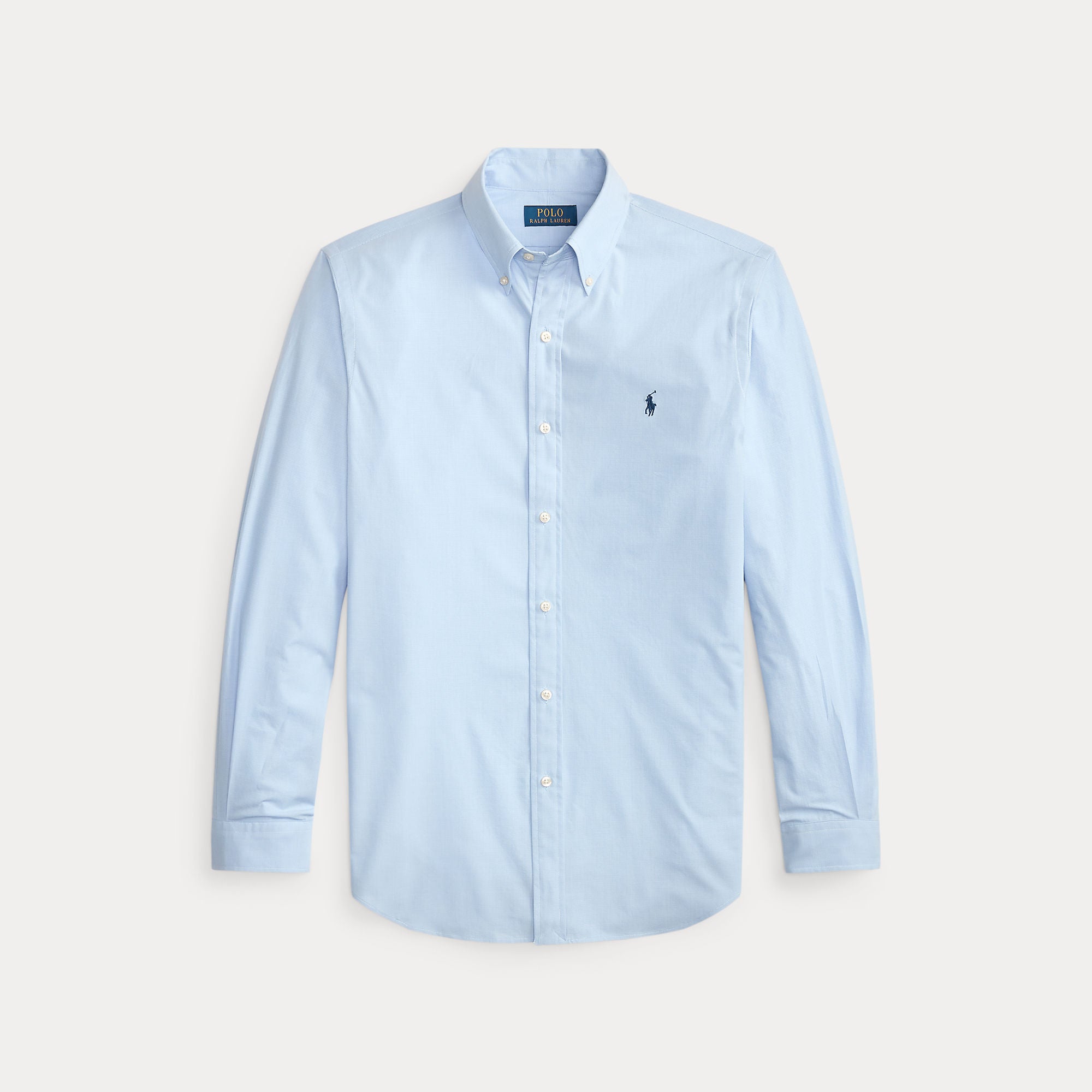 Custom Fit Plain Stretch Poplin Shirt - BoUvy