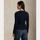 Cable-Knit Cotton Crewneck Sweater - BoUvy