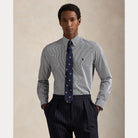 CUSTOM FIT STRIPED STRETCH POPLIN SHIRT - BoUvy