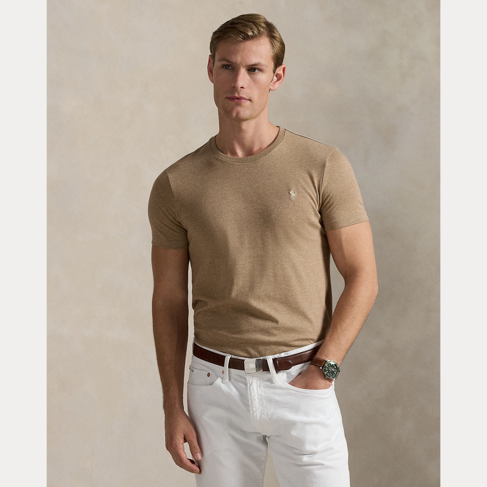 Custom Slim Fit Jersey Crewneck T-Shirt - BoUvy